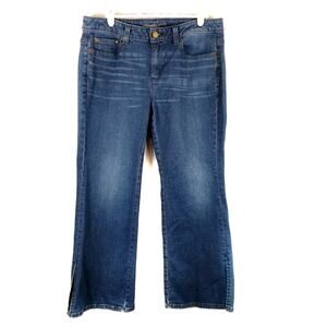 Michael Michael Kors Cropped Split Hem Straight Leg Jeans Size 6